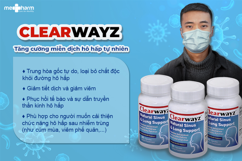 cleawayz tăng cường miễn dịch hô hấp